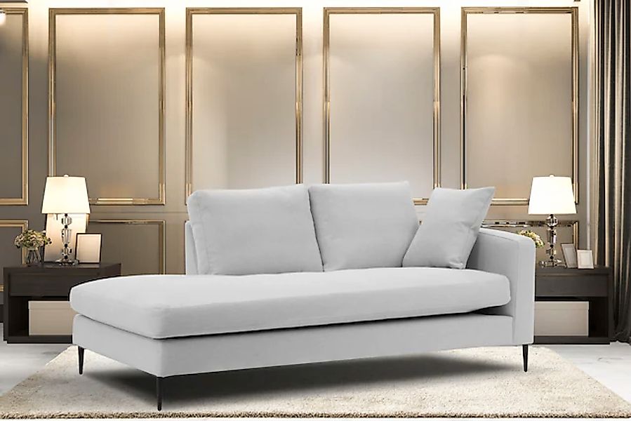 Home affaire Recamiere »Cozy Chaiselongue, Maße B/T/H: 195/97/80 cm« mit lo günstig online kaufen