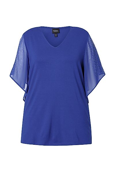 Ulla Popken T-Shirt T-Shirt Ziersteine A-Linie günstig online kaufen