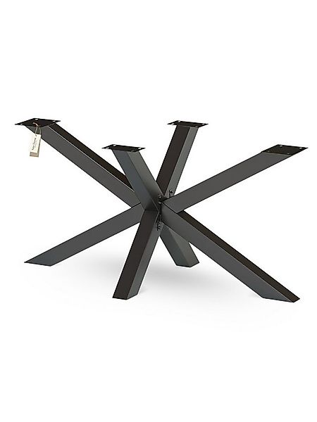 holz4home® Tischgestell Tischbeine aus Metall I Schwerlast Gestell Schwarz günstig online kaufen
