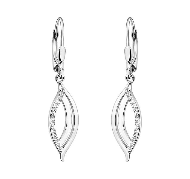 Sofia Milani Paar Ohrhänger Gebogen, 925 Silber Damen Schmuck - E0563 günstig online kaufen