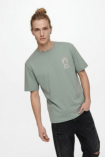 ONLY & SONS T-Shirt ONSFRED LIFE RLX SS PRINT TEE NOOS Baumwolle, relaxed f günstig online kaufen
