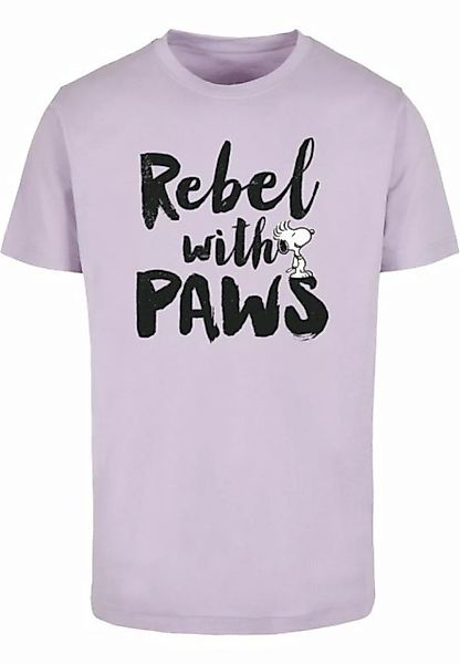 Merchcode T-Shirt Merchcode Herren Peanuts - Rebel with paws T-Shirt Round günstig online kaufen