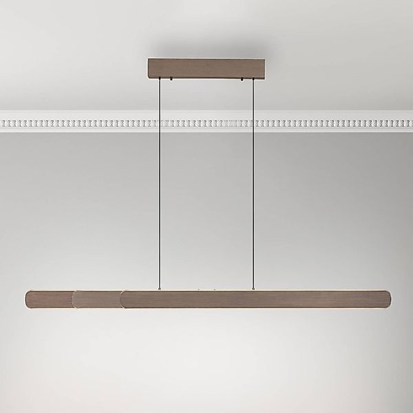 Paul Neuhaus LED-Hängelampe Adriana, braun, Länge 160 cm günstig online kaufen