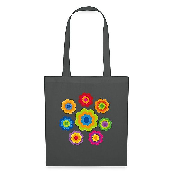 Spreadshirt Henkeltasche 70er Jahre Hippie Flower günstig online kaufen