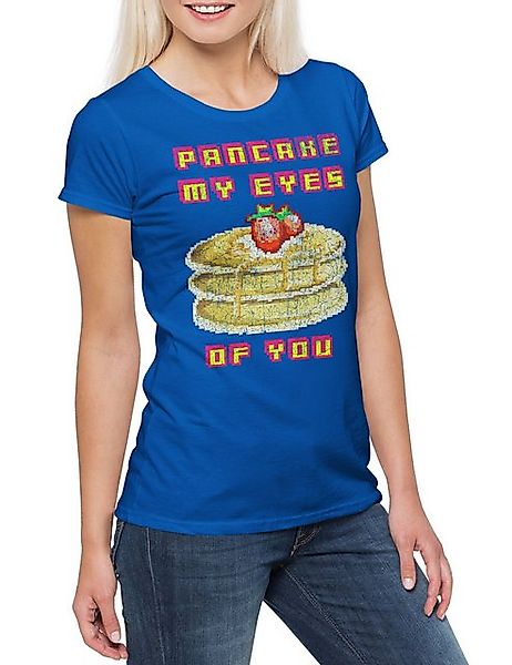 Urban Backwoods Print-Shirt Pancake My Eyes of You Damen T-Shirt Couple Mar günstig online kaufen