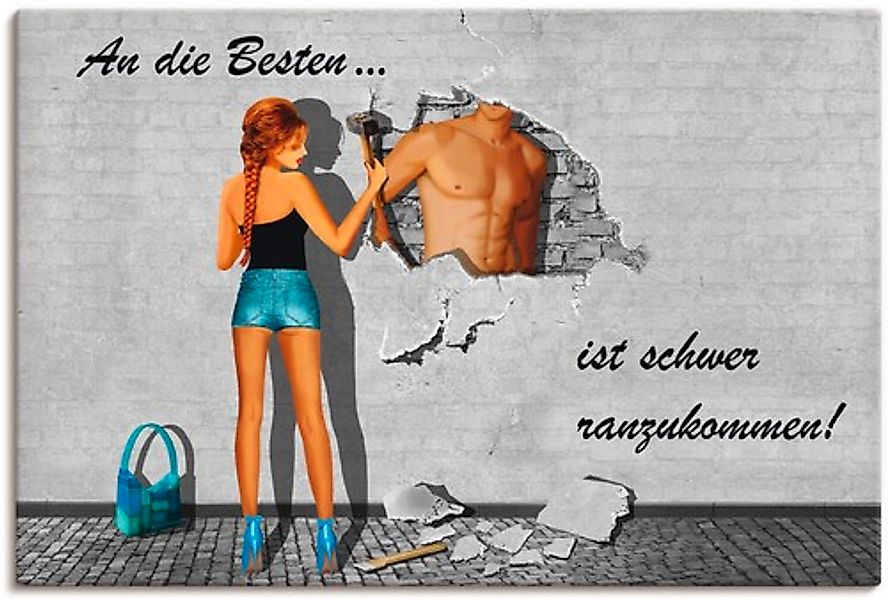 Artland Leinwandbild »Die Besten« Frau 1 Stk. tlg. auf Keilrahmen gespannt günstig online kaufen