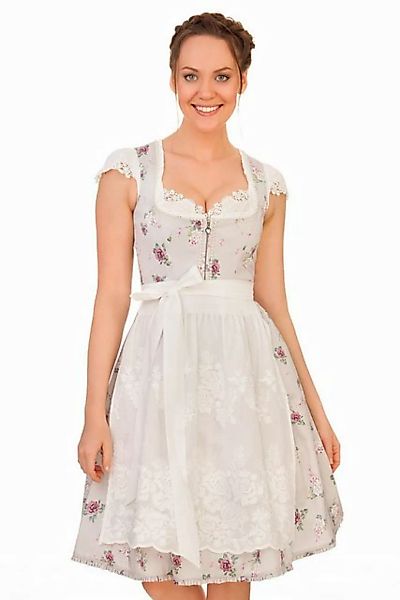 Alpenfee Tracht Dirndl Midi Dirndl 2tlg. - HOLLY - grau günstig online kaufen