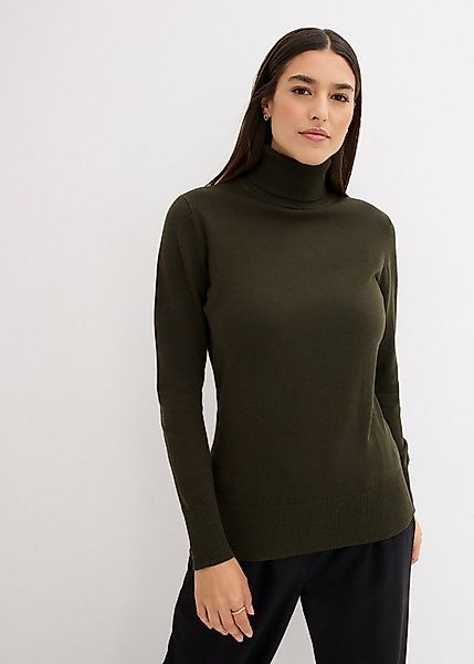 bonprix Rollkragenpullover mit Rippbündchen günstig online kaufen