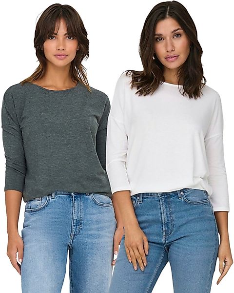 ONLY 3/4 Arm-Pullover (Set, 2er-Pack) Locker günstig online kaufen