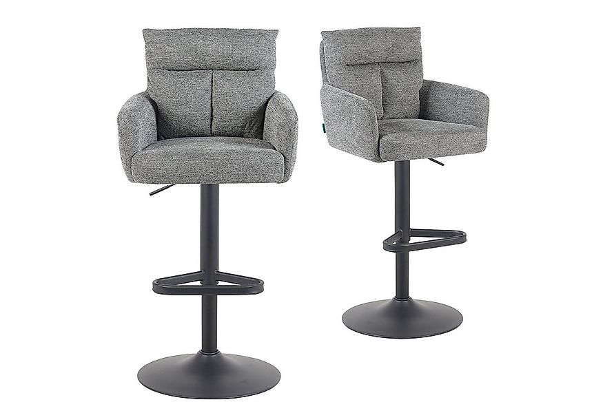 DUBI Möbel Barhocker Leo 2er-Set, Chrom, 360° drehbar, höhenverstellbar im günstig online kaufen