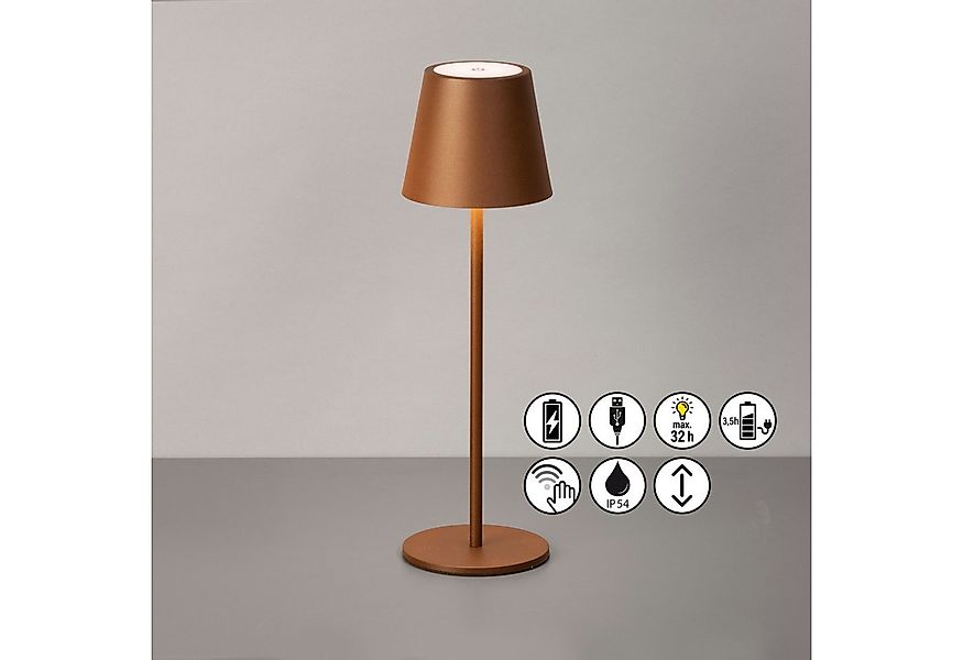 easy! BY FHL Außen-Tischleuchte Viletto, Dimmfunktion, USB-Ladefunktion, LE günstig online kaufen