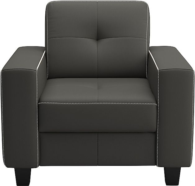 PLACES OF STYLE Sessel "Varese" Kreuznaht in beige günstig online kaufen
