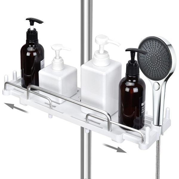 STILVORA Duschablage ausziehbar Duschregal Badregal Eckregal günstig online kaufen
