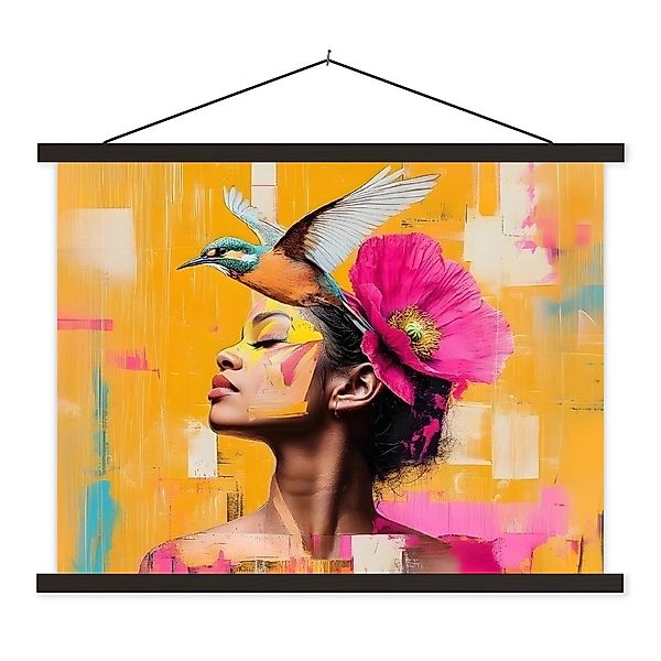 MuchoWow Poster Vogel - Frau - günstig online kaufen