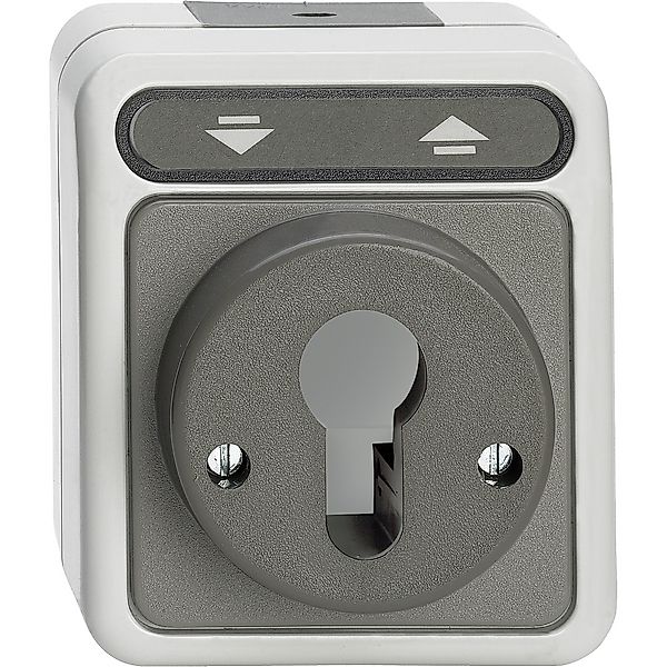 Merten Rollladentast-/Rastschalt. lichtgrau MEG3717-8029 günstig online kaufen