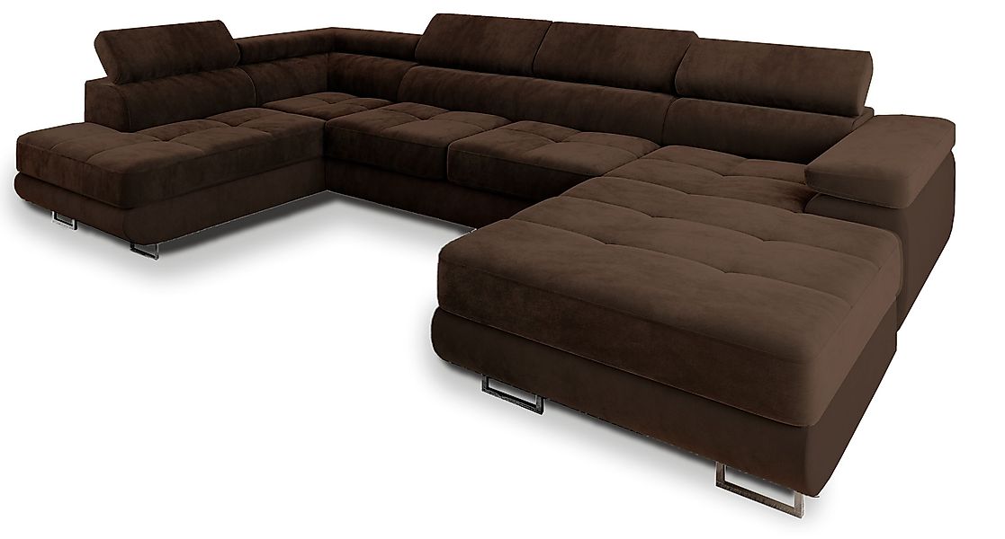 Masseno Ecksofa CASONE mit Schlaffunktion U-Form, günstig online kaufen