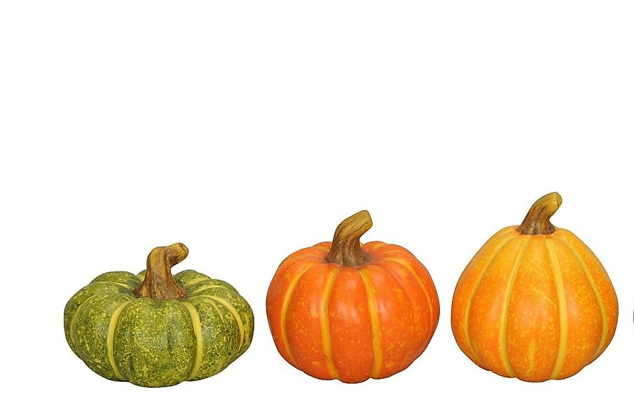finehomegarden Dekofigur Kürbis bunt 3fach sort. günstig online kaufen