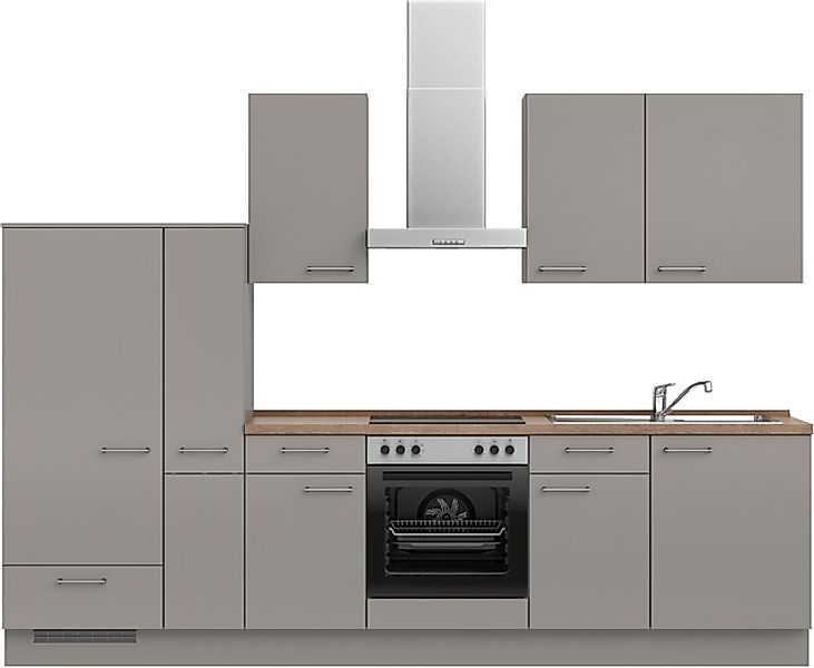 nobilia® Küchenzeile »"Laser I", Ausrichtung wählbar, Breite 300 cm« vormon günstig online kaufen