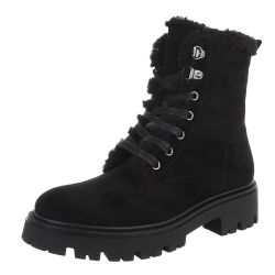 Ital-Design Bequeme Damen Stiefel mit Futter günstig online kaufen