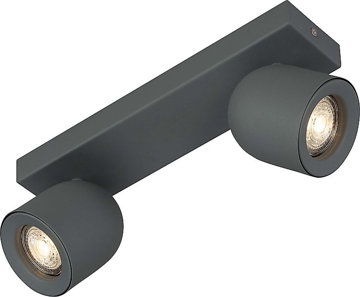 Böhmer Deckenstrahler 2xGU10 Struktur grau 42002 günstig online kaufen