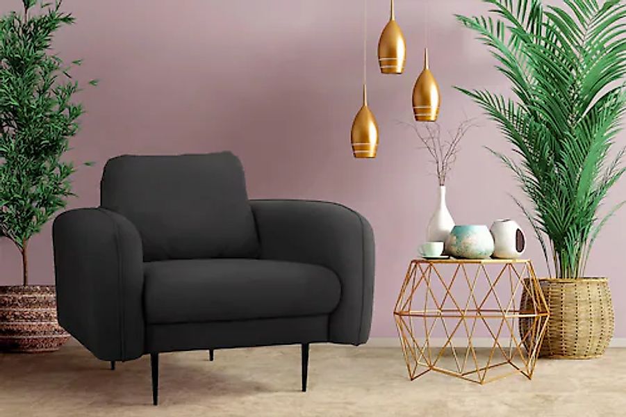 Home affaire Sessel »Skidi« mit losem Rückenkissen und Keder oben auf der A günstig online kaufen