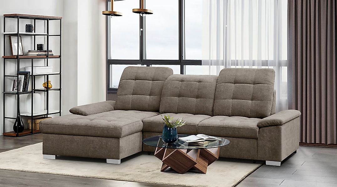 WERK2 Ecksofa "Carmen, mit Bettfunktion & Bettkasten, optional Sitztiefenve günstig online kaufen