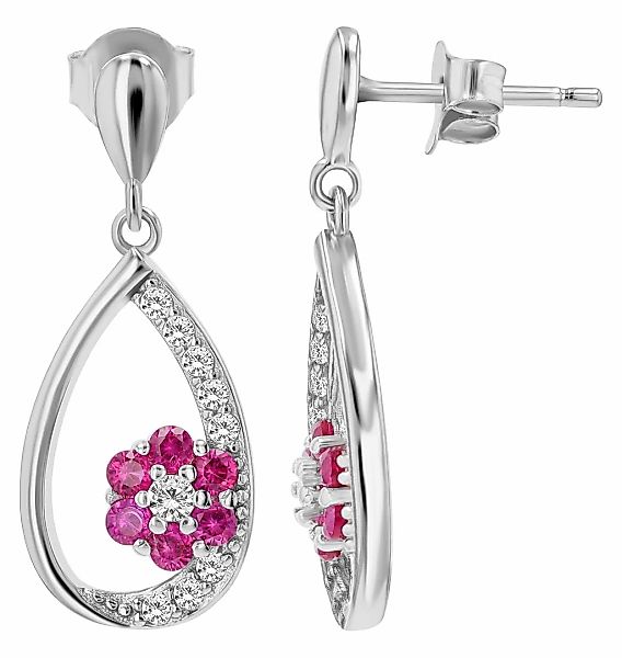 Adelia´s Paar Ohrhänger "Damen Ohrringe – Ohrhänger aus 925 Silber mit Zirk günstig online kaufen