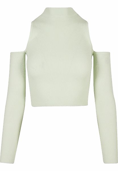 URBAN CLASSICS Fleecepullover "Urban Classics Damen Ladies Rib Knit Cut Out günstig online kaufen