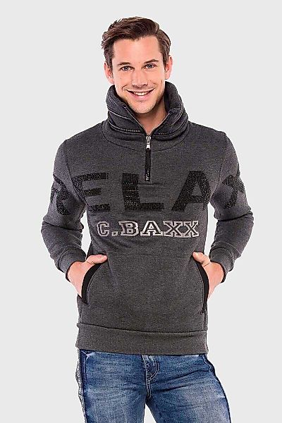 Cipo & Baxx Sweatshirt "Sweatshirts", 1 Stk. mit hohem Kragen günstig online kaufen
