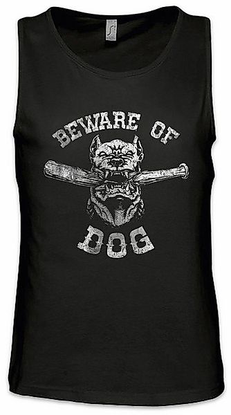 Urban Backwoods Tanktop Beware Of Dog Ärmelloses T-Shirt Kettenhalsband Ket günstig online kaufen
