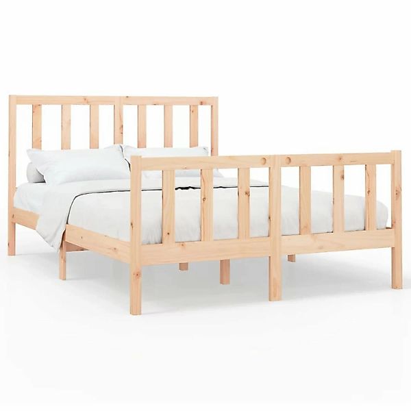 Vidaxl Massivholzbett Kiefer 140x190 Cm günstig online kaufen