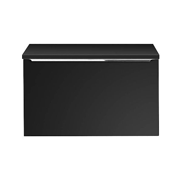 Waschtischunterschrank 80cm, schwarz matt, PUEBLA-56-BLACK günstig online kaufen