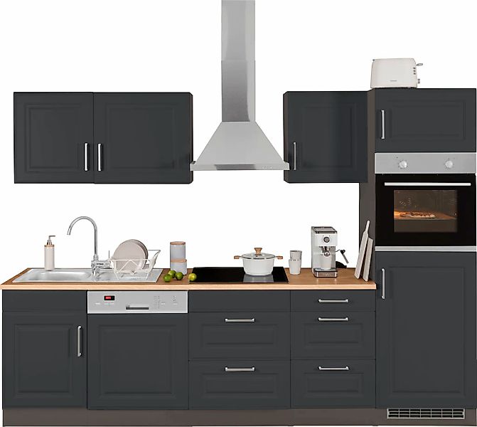 KOCHSTATION "KS-Stockholm" Breite 280 cm, mit hochwertigen MDF Fronten im L günstig online kaufen