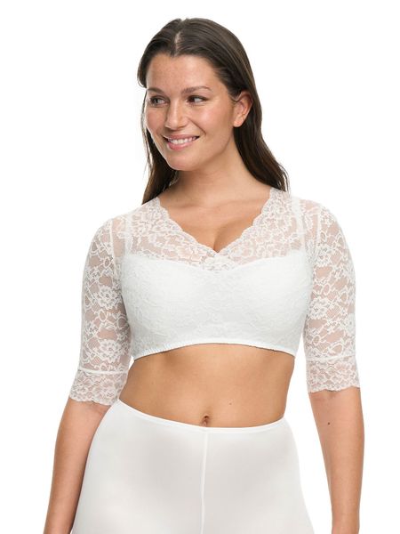 Susa Dirndlbluse Wiesn-Zauber florale Spitze, halbarm, günstig online kaufen