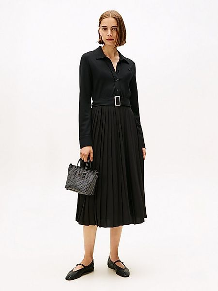 Tommy Hilfiger Polokleid INTERLOCK MIX MEDIA POLO DRS LS günstig online kaufen