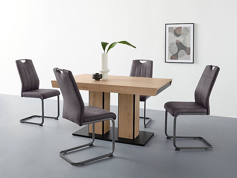 HELA Essgruppe Tisch ausziehbar 140 -220 cm, (Set, 5-tlg), Belastbarkeit 14 günstig online kaufen