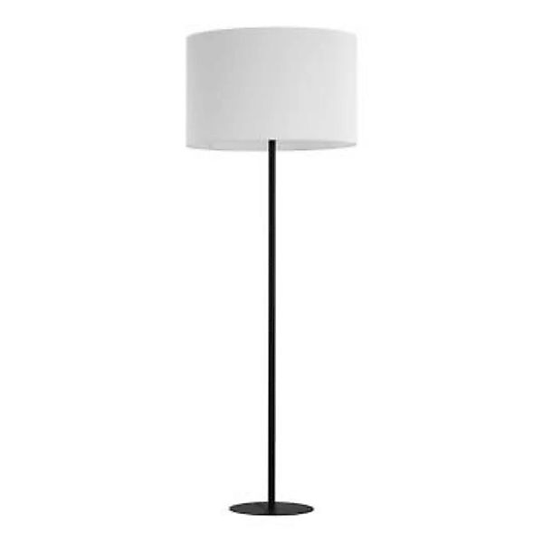 Stehlampe Modern Schwarz Weiß 168 cm Metall Stoff E27 günstig online kaufen