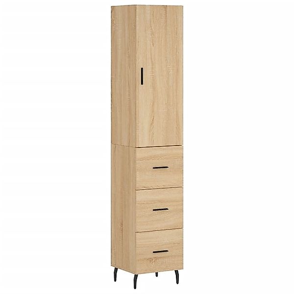vidaXL Highboard Highboard Sonoma-Eiche 34,5x34x180 cm günstig online kaufen