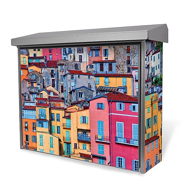 Banjado Briefkasten Edelstahl 38.5x31.5x12cm Ohne Zeitungsfach Inkl. Montag günstig online kaufen