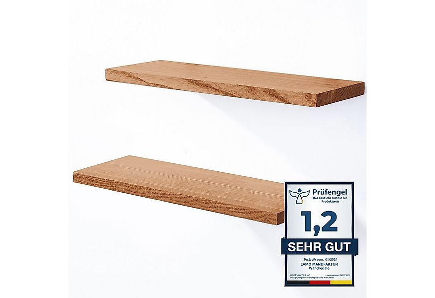 LAMO Manufaktur Wandregal LAMO Manufaktur 2 Stück Wandregal aus Holz 2x 42c günstig online kaufen