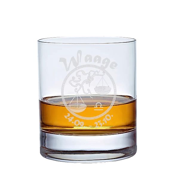 Whiskyglas (320ml) mit Sternzeichen Wassermann günstig online kaufen