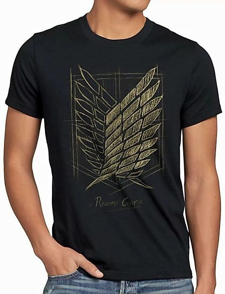 style3 T-Shirt Protect the Wall AoT on attack anime titan günstig online kaufen