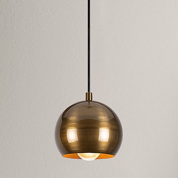 Hängeleuchte Berceste 9201, Ø 15 cm, gold, Eisen, E27 günstig online kaufen