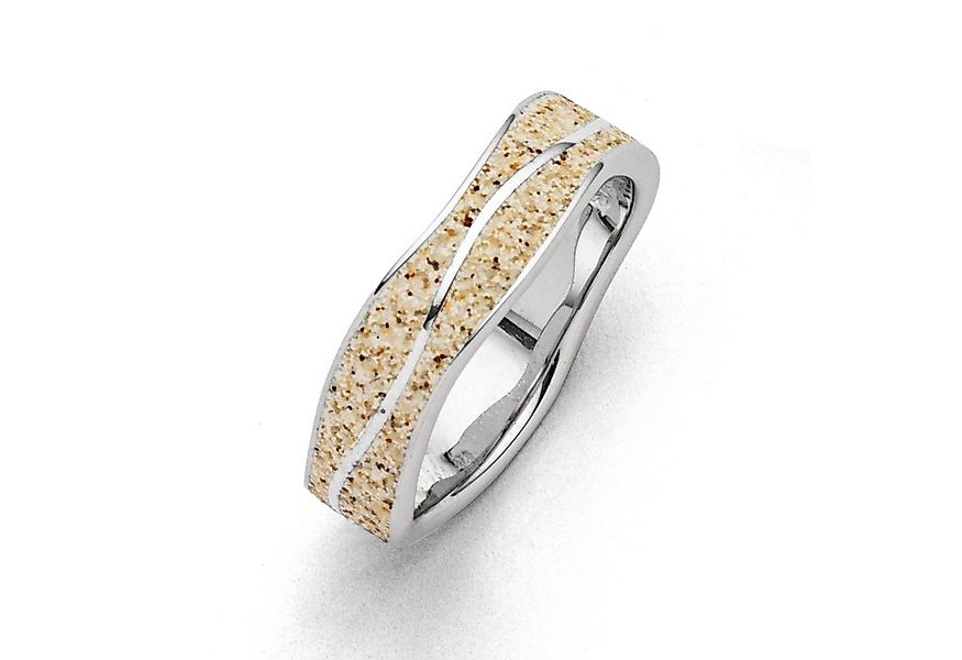 DUR Fingerring DUR Schmuck: Ring "Wellen" mit Strandsand R5108 günstig online kaufen