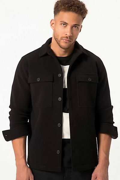 STHUGE Funktionsjacke STHUGE Wolloptik-Jacke Overshirt Langarm bis 8 XL günstig online kaufen