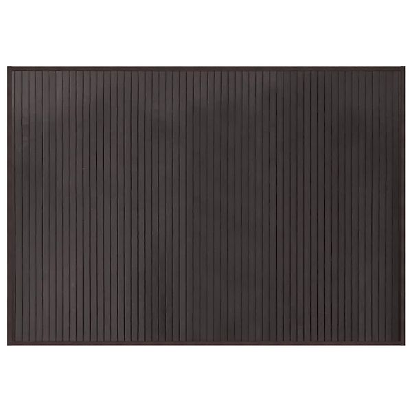 vidaXL Teppich Rechteckig Dunkelbraun 70x100 cm Bambus 376869 günstig online kaufen