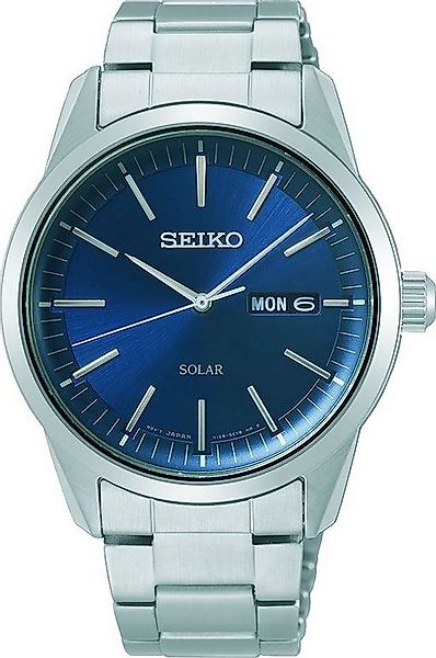 Seiko Solaruhr SNE525P1, Armbanduhr, Herrenuhr, Datum, Saphirglas, Edelstah günstig online kaufen
