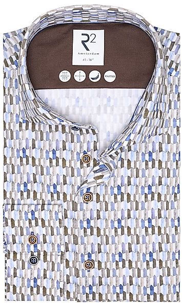 R2 Hemd Knitted Pillows Hellblau - Größe 44 günstig online kaufen