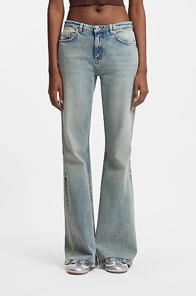 HUGO Blue Bootcut-Jeans "Gelissa" Mid Rise, weit ausgestellt günstig online kaufen