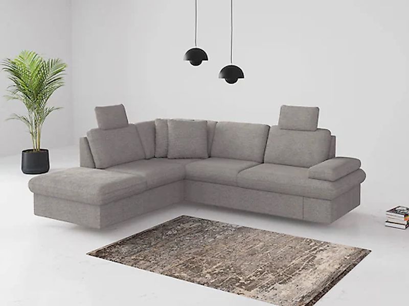 sit&more Ecksofa »Moreno«, mit Armteilverstellung,wahlweise mit Bettfunktio günstig online kaufen